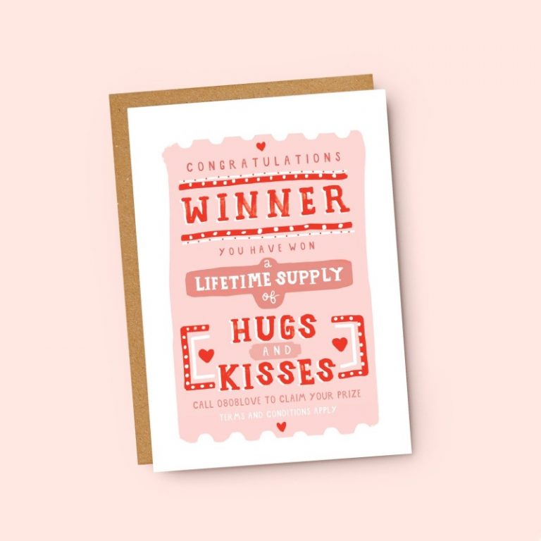 hugs and kisses card
