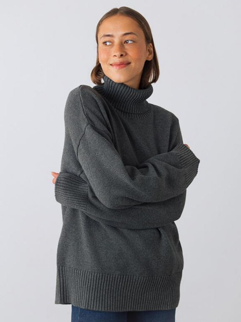 organic turtleneck sweater