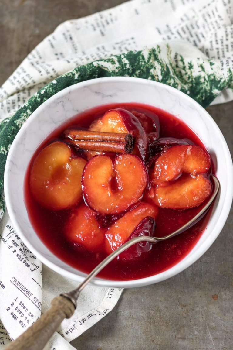 stewed plums