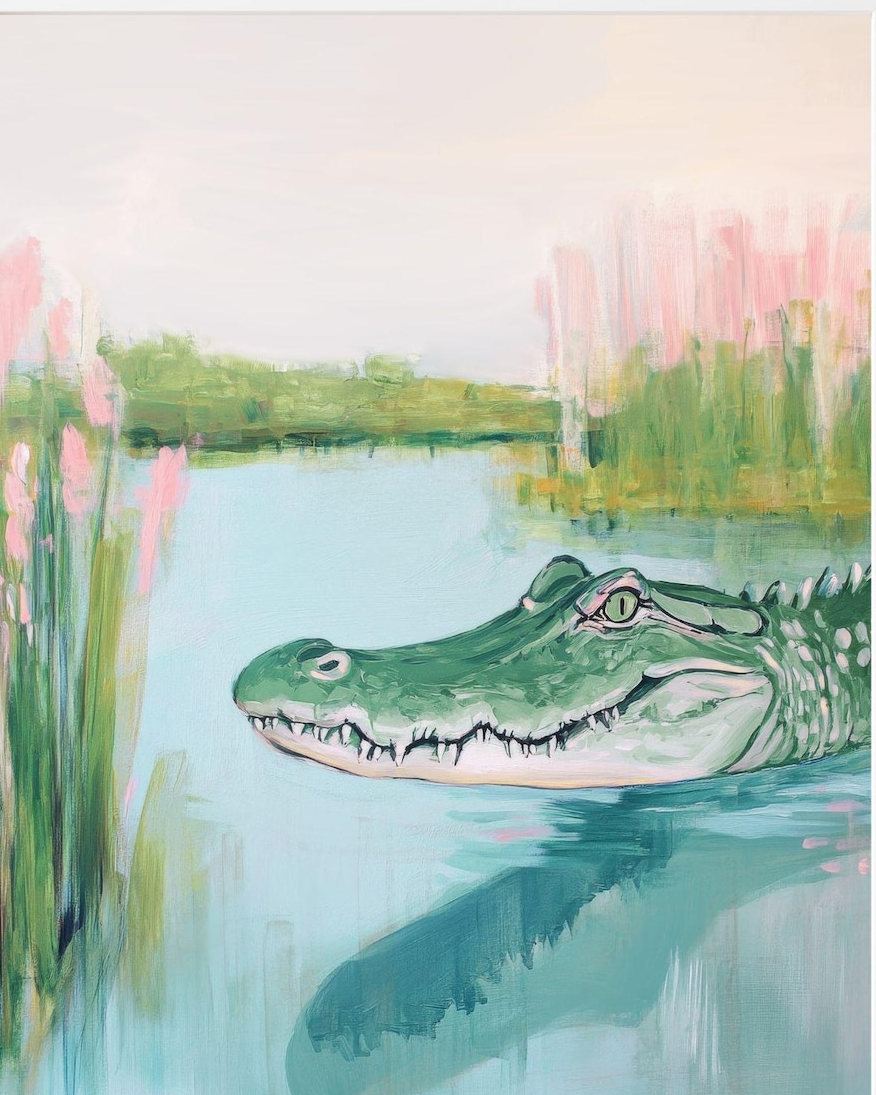 alligator swimming