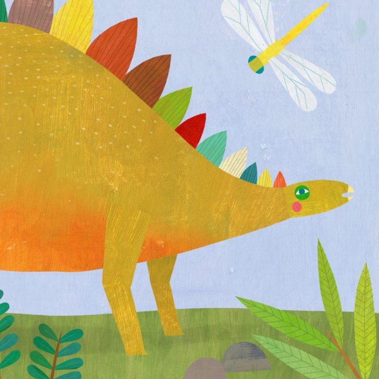 dinosaur and friend Melanie Mikecz