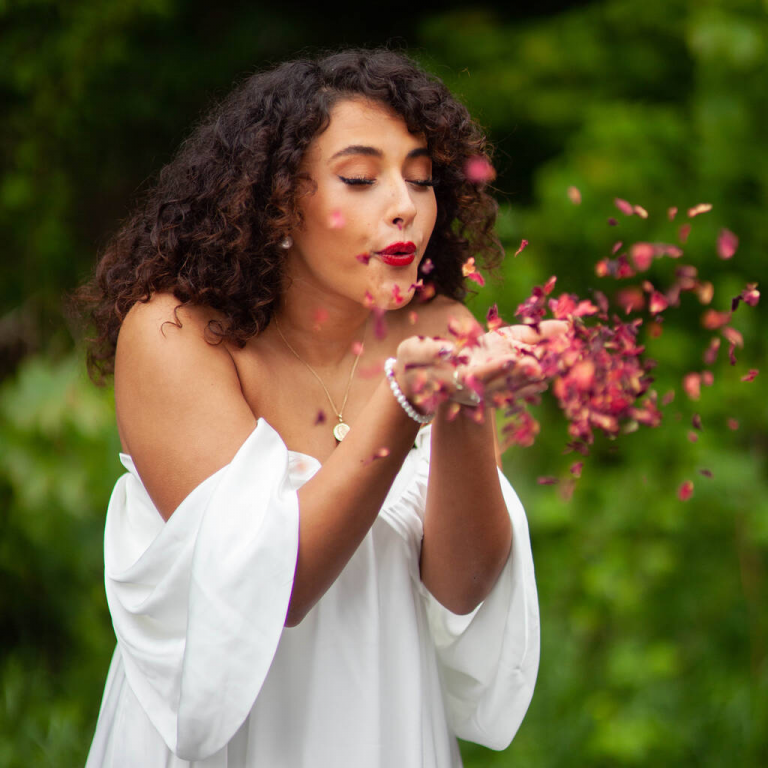 rose petal confetti