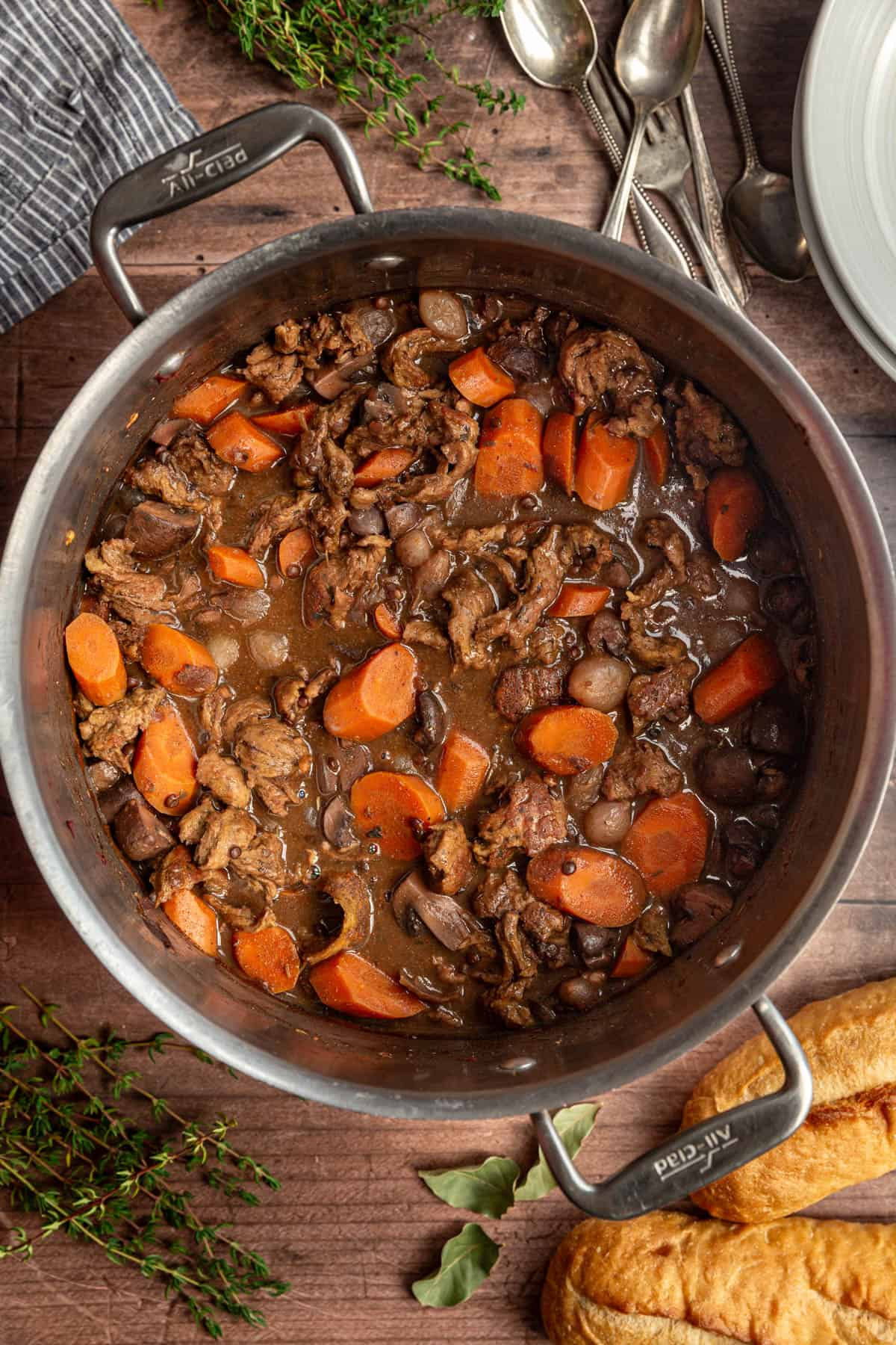 vegan coq au vin