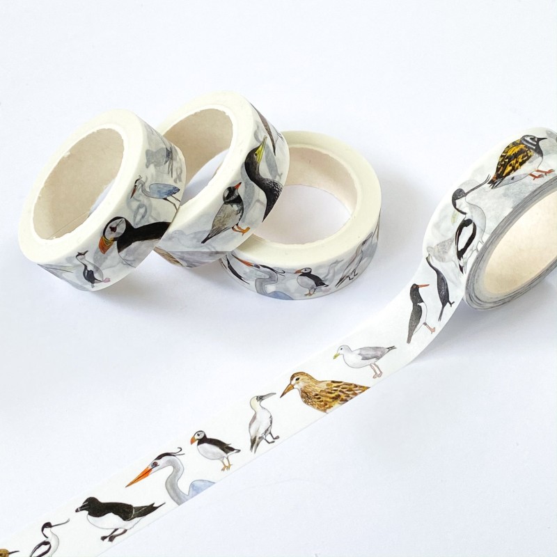 coastal birds washi tape
