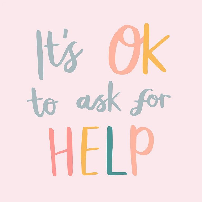 ok to ask for help Sarah Frances