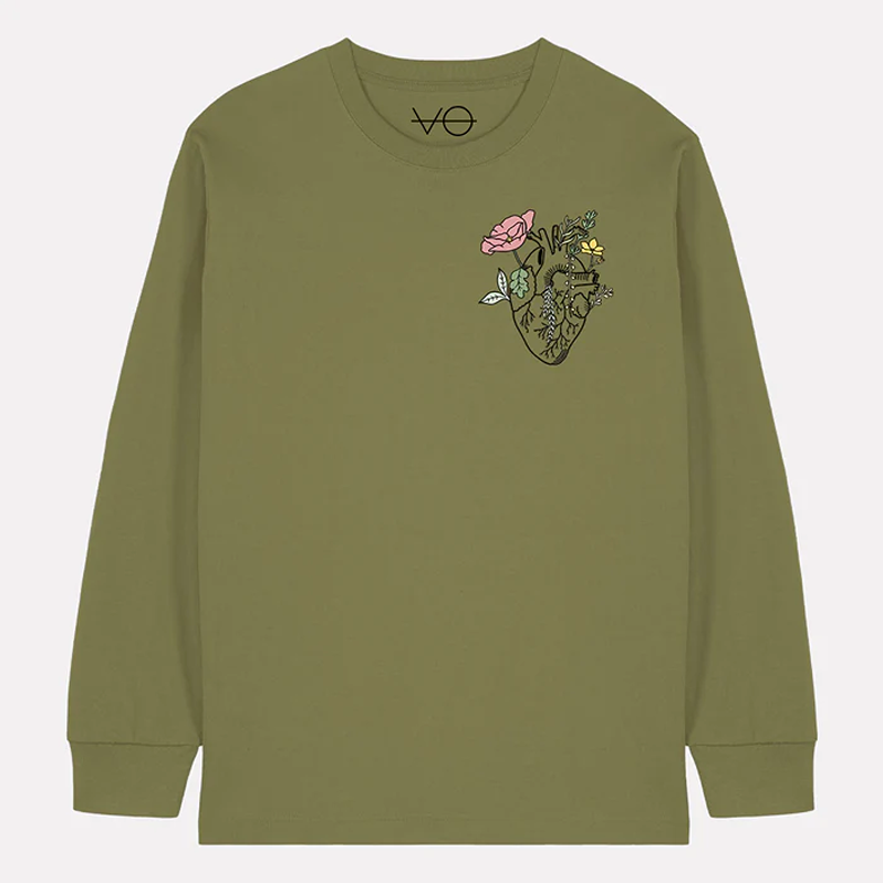 long-sleeved organic cotton tee