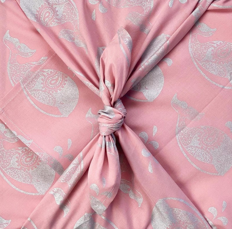 pink fabric gift wrap