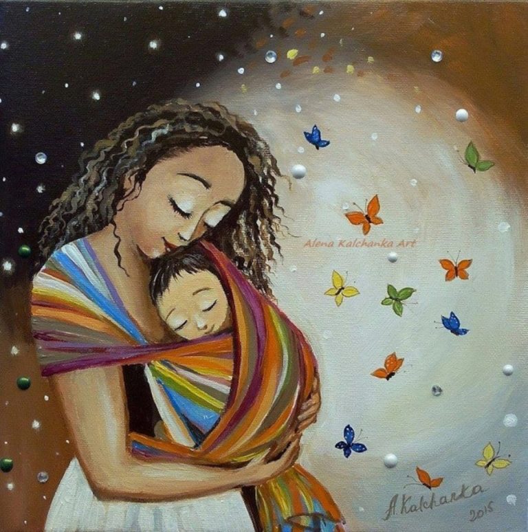 African mother Alena Kalchanka