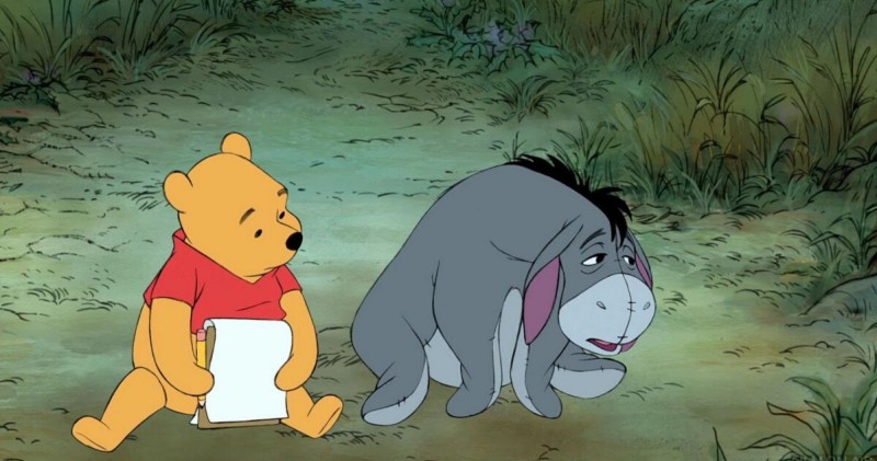 Eeyore and Winnie-the-Pooh
