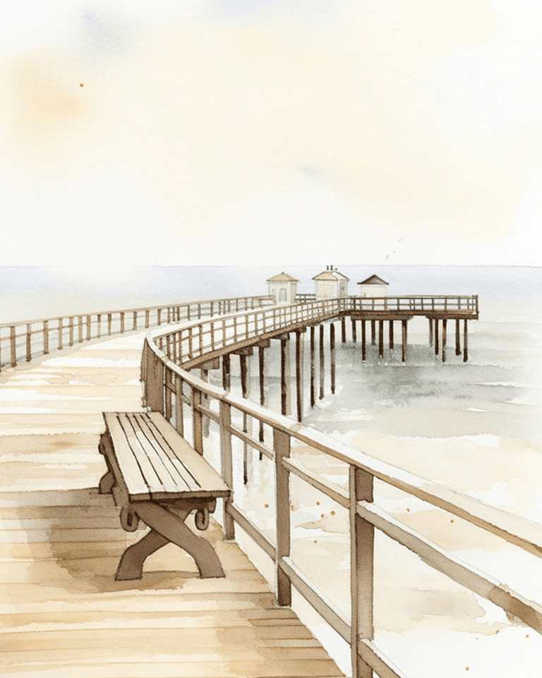 empty seaside pier