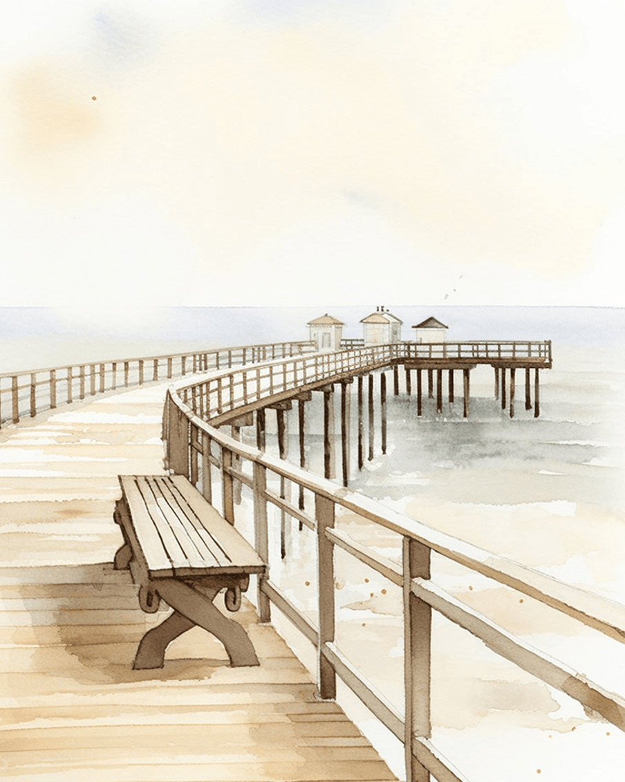 empty seaside pier