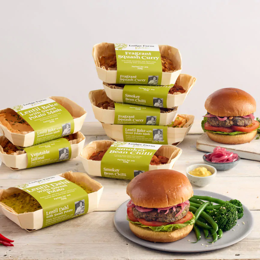 lodge farm kitchen vegan meal box