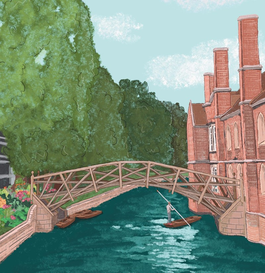 mathematical bridge Cambridge Purple