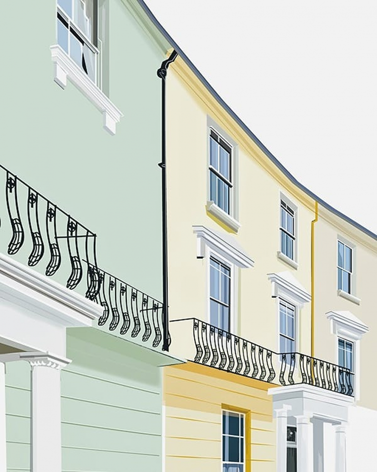 pretty buildings Geraldine Burles