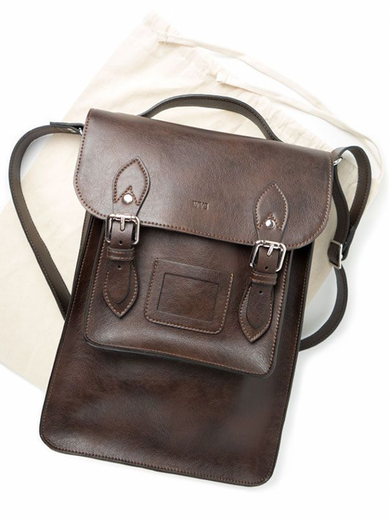 vegan leather satchel
