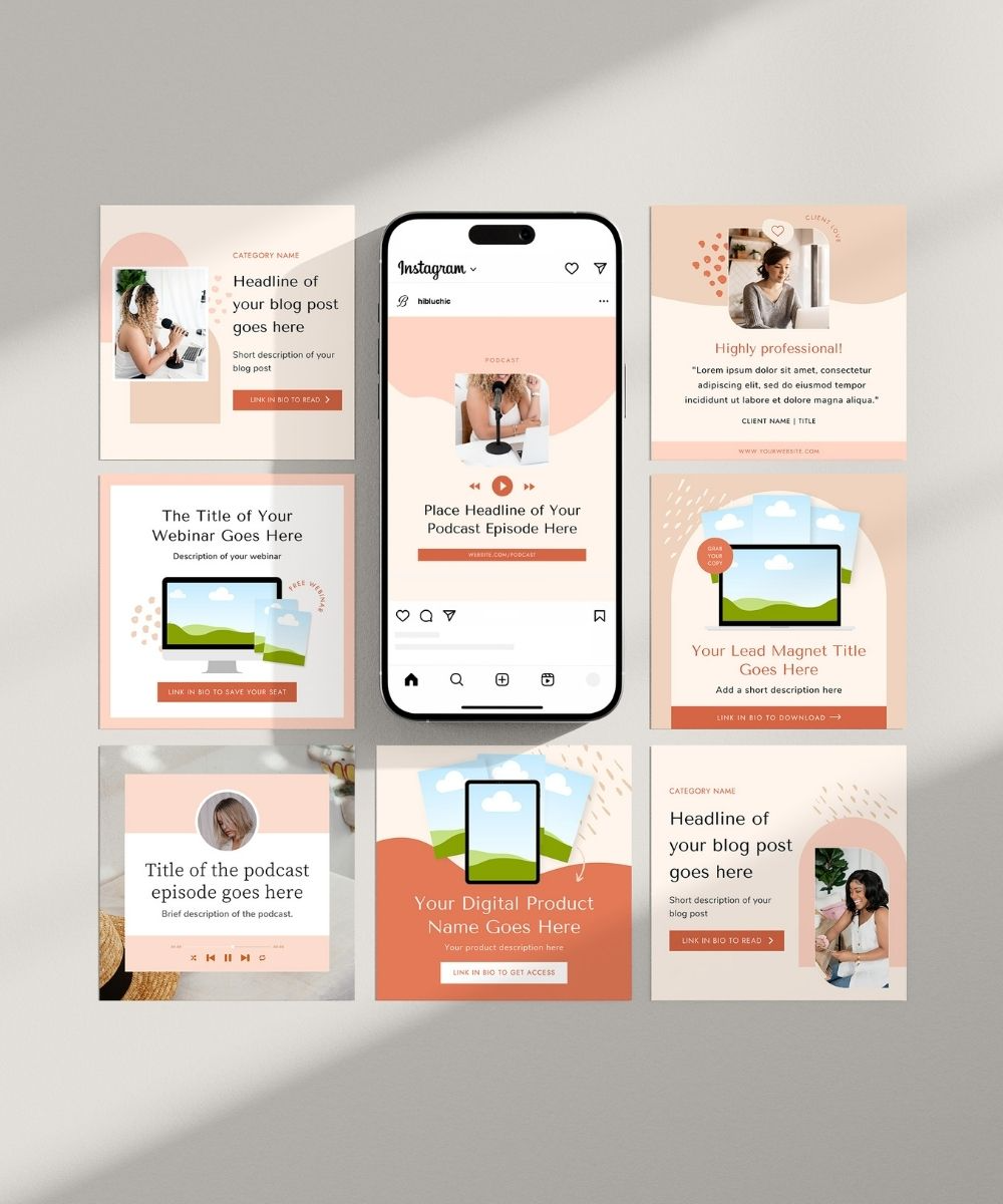 Bluchic canva templates