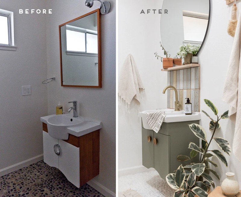 bathroom before after 