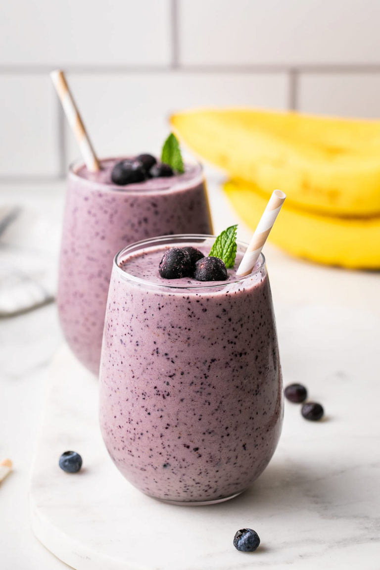 cinnamon blueberry smoothie