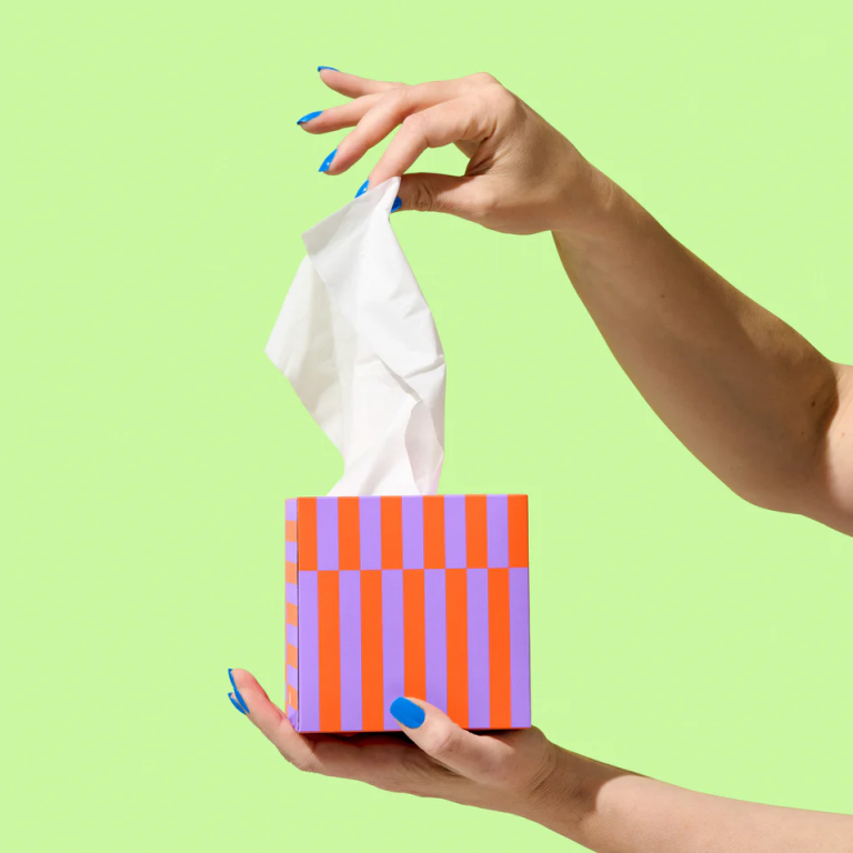 recycled paper facial tissues