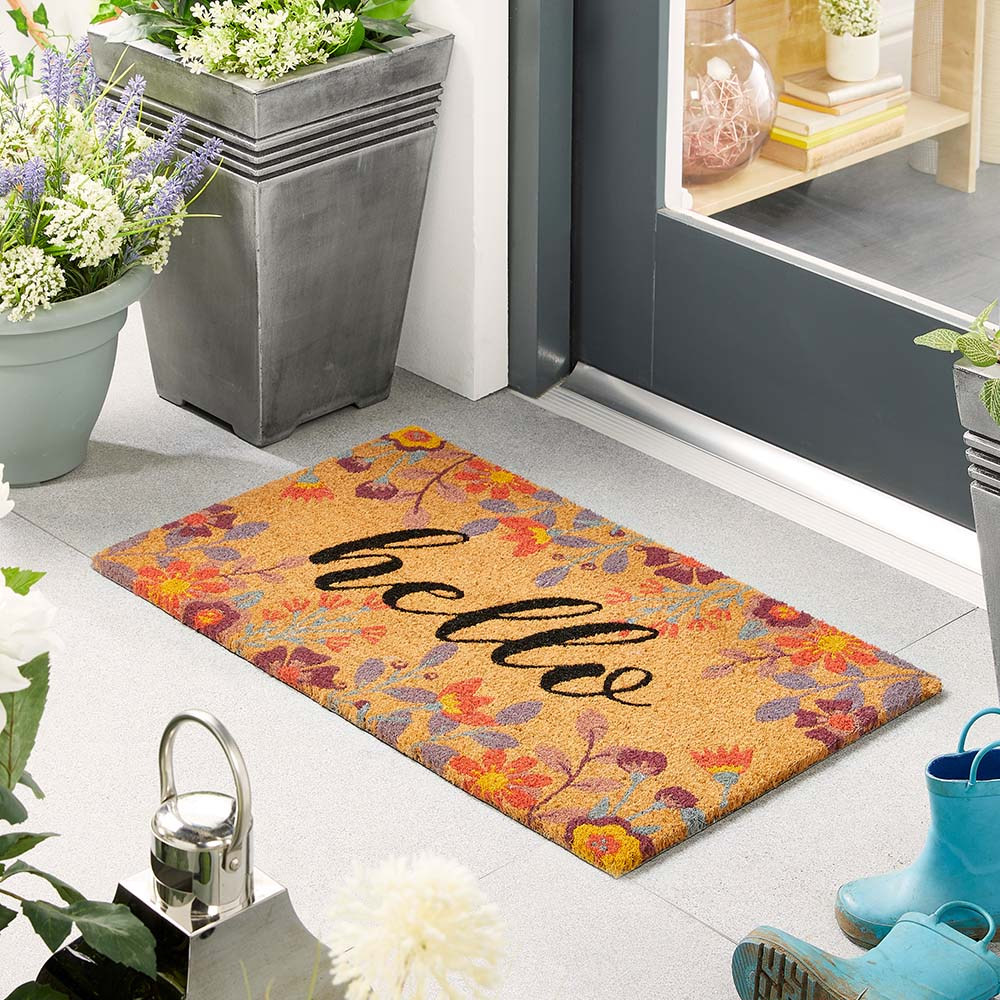 floral hug rug