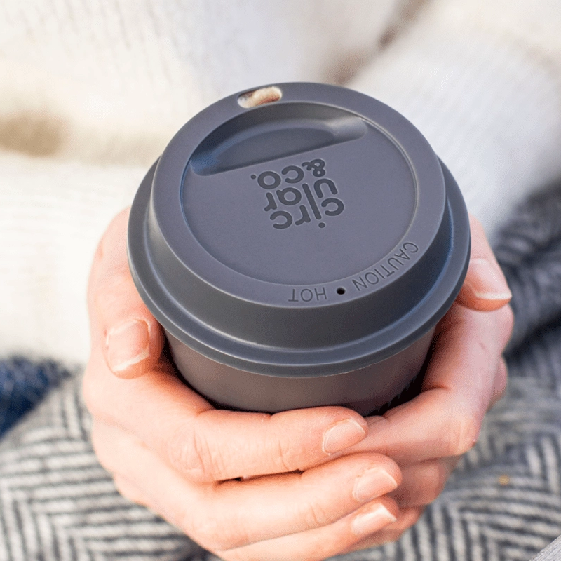 circular returnable cup