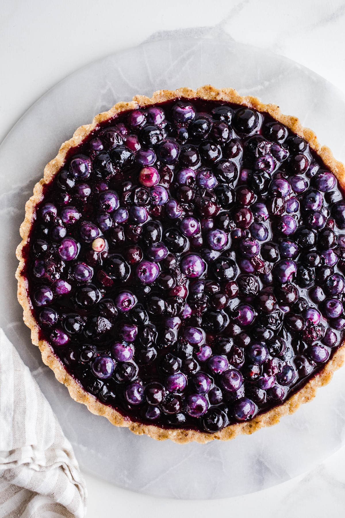no-bake blueberry pie