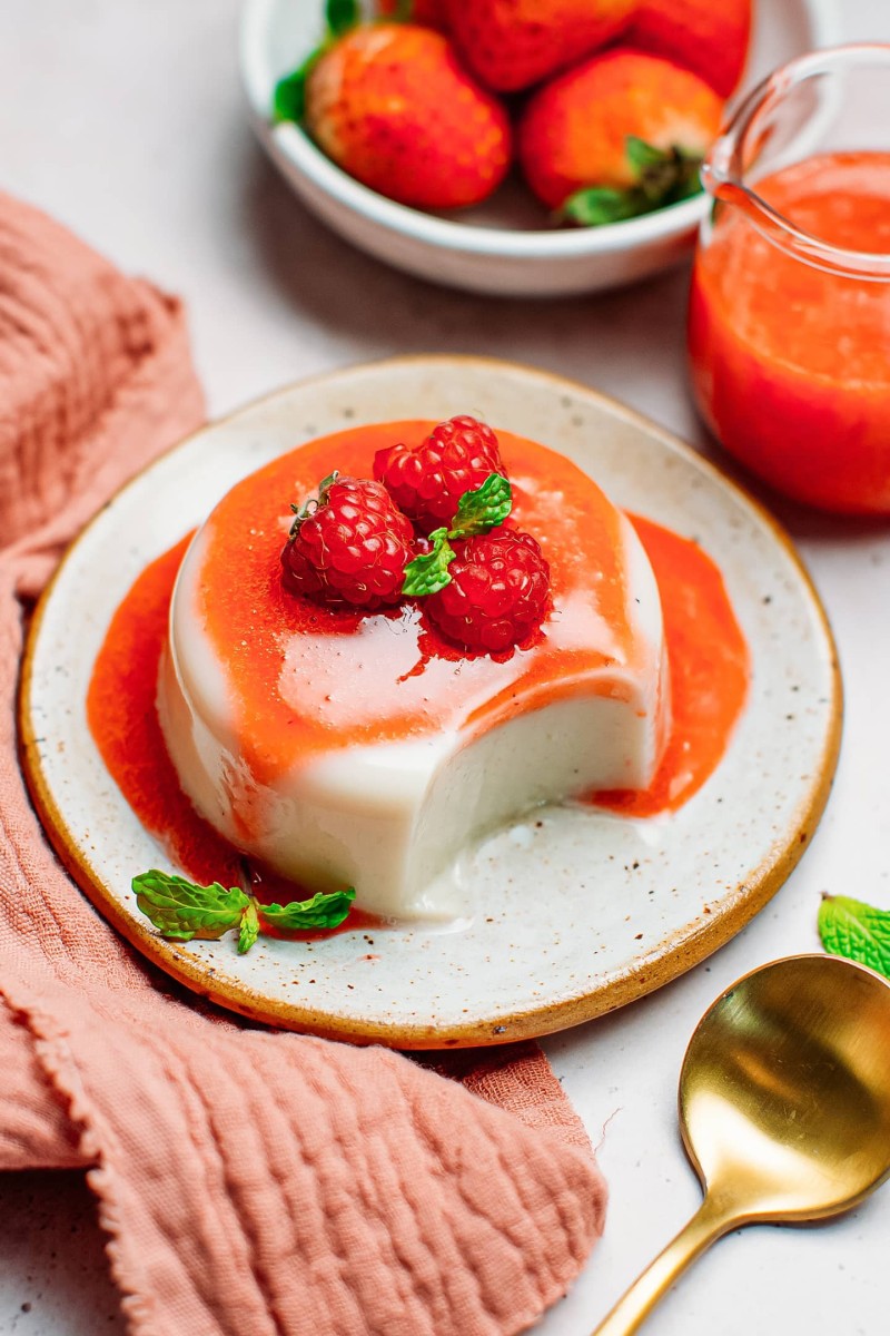 vegan panna cotta