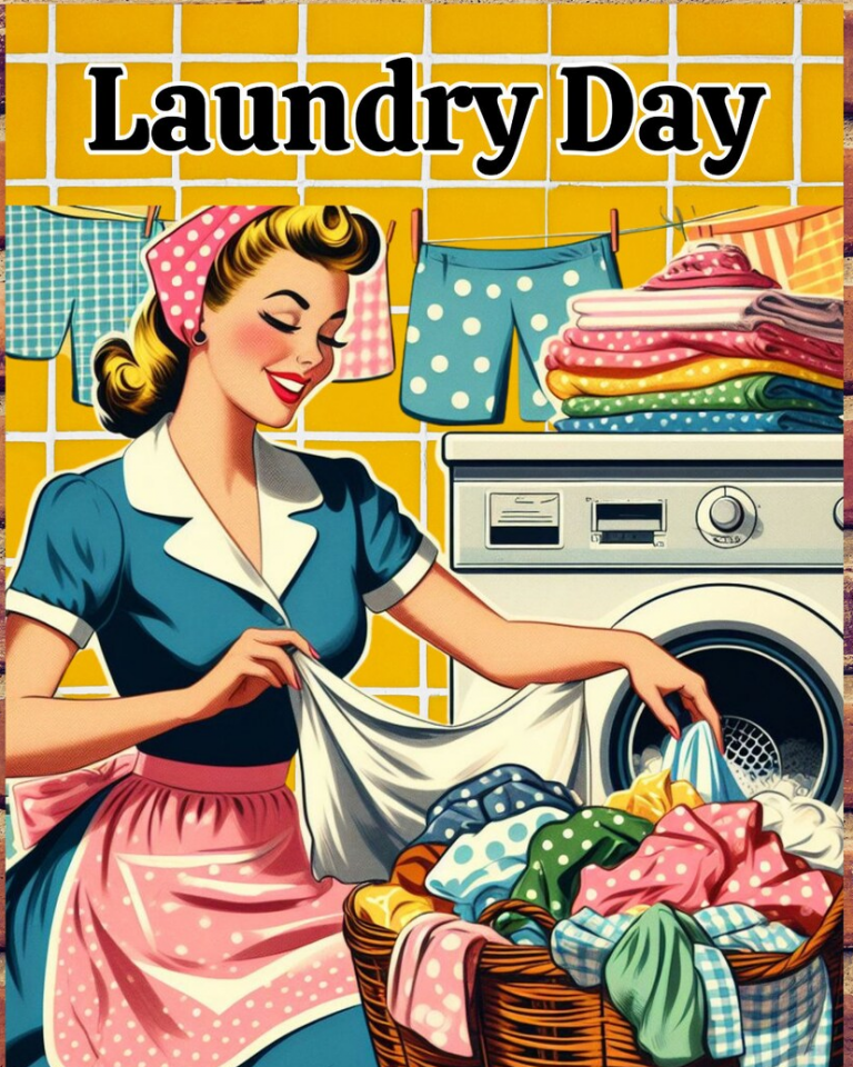 vintage laundry day