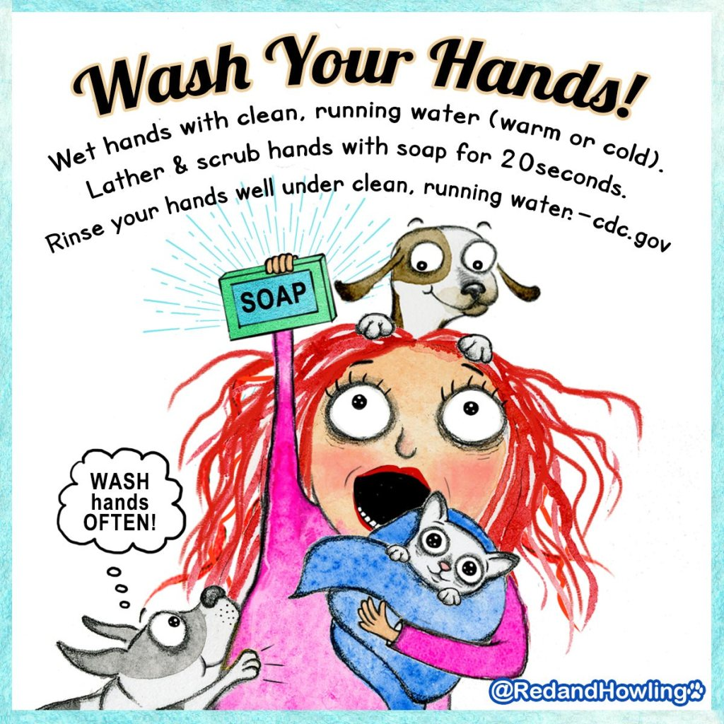 wash your hands red and howling 