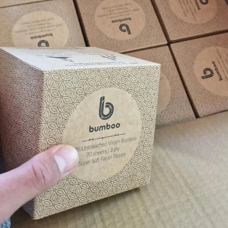 Bumboo facial tissue