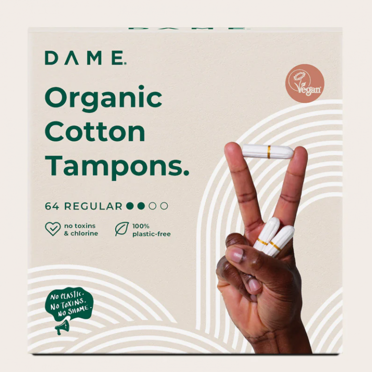 Dame organic cotton tampons