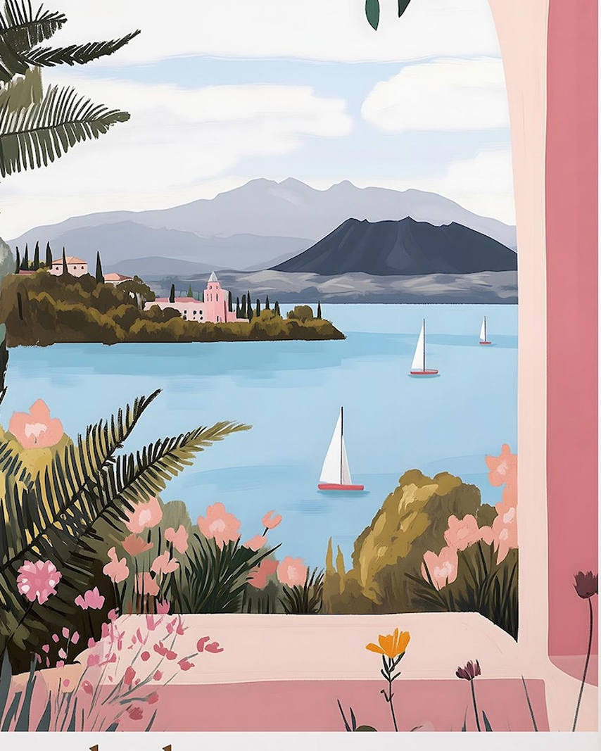 Lake Taupo New Zealand Art by Jess