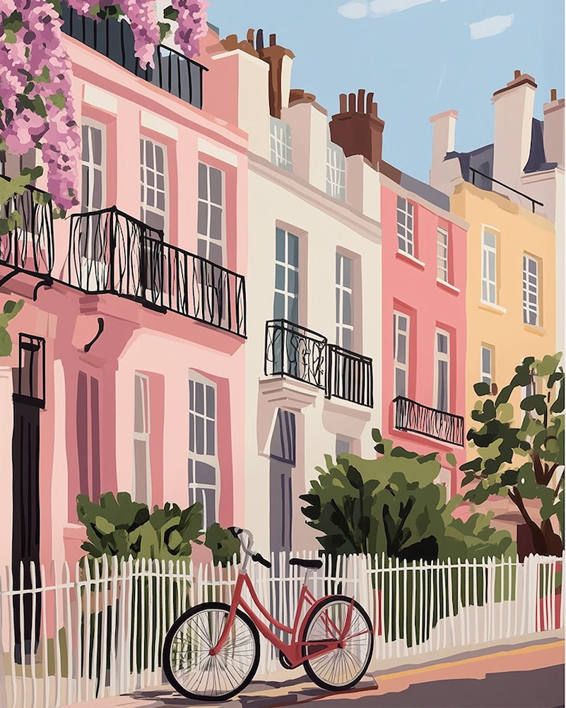 Notting Hill London Art by Jess