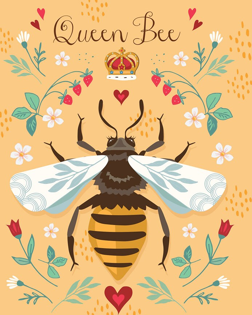 queen bee Art by Angie