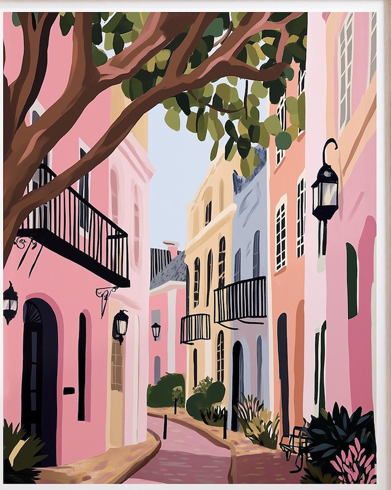 Rainbow Row Charleston
