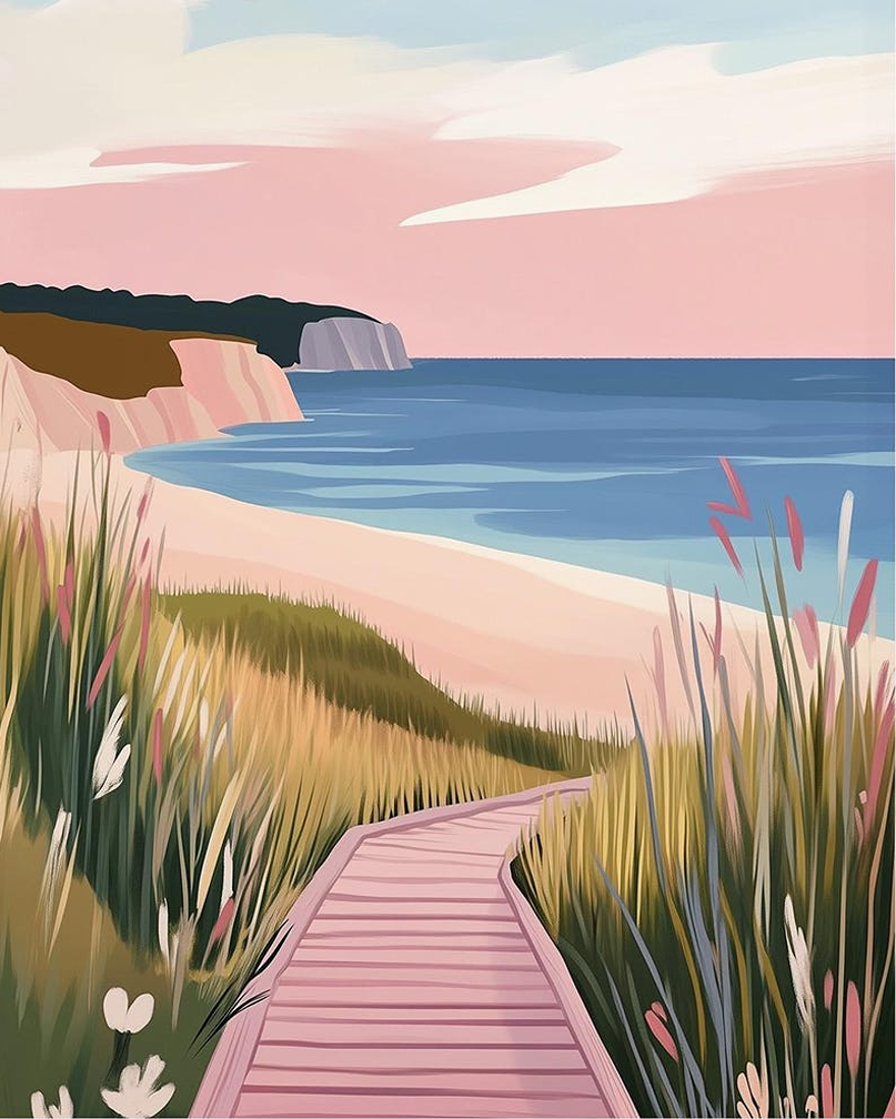 sand dunes Art by Jess