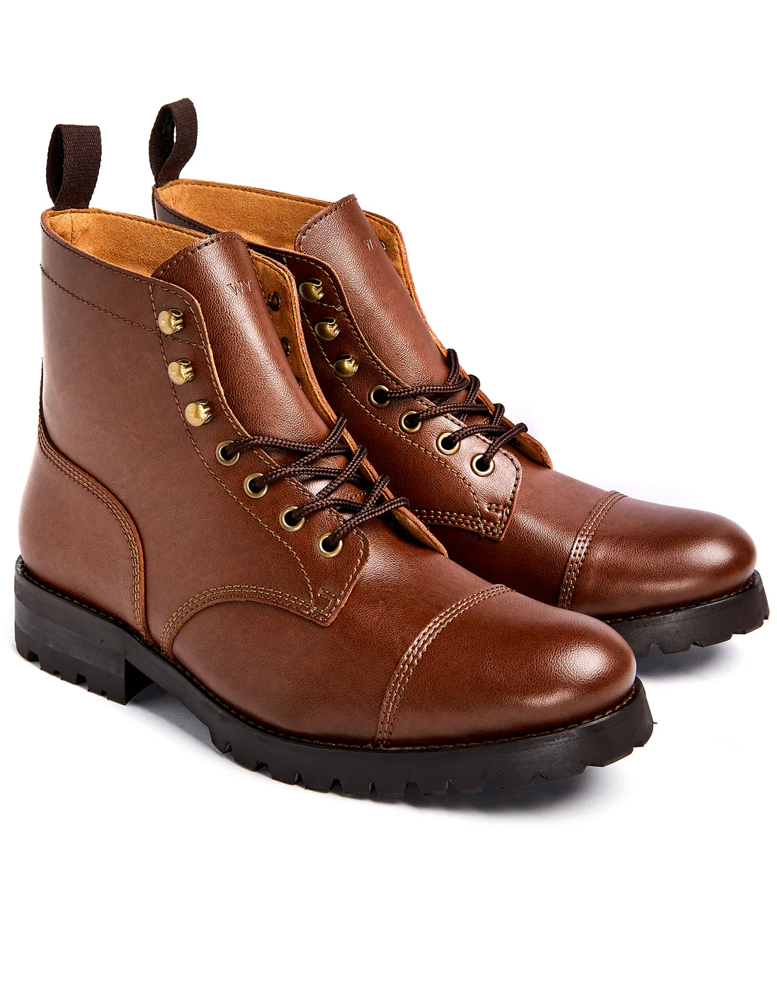 chestnut vegan work boots