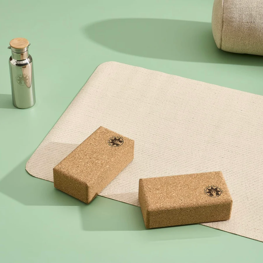 eco cork yoga blocks