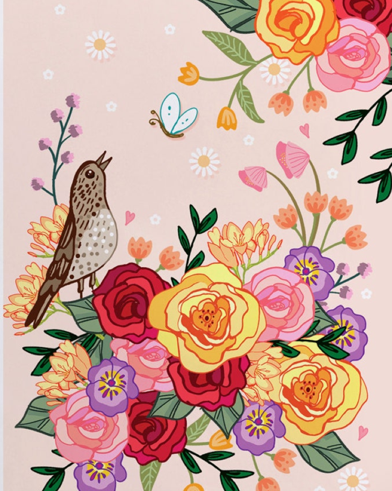 song thrush Art by Angie 