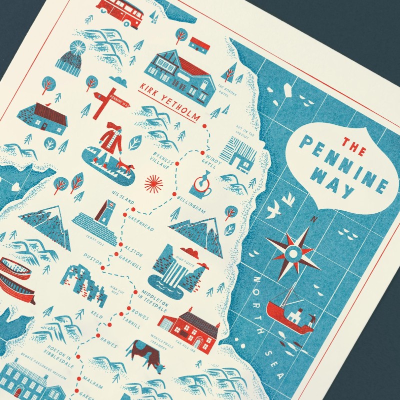 illustrated map