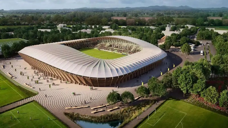 wood football stadium