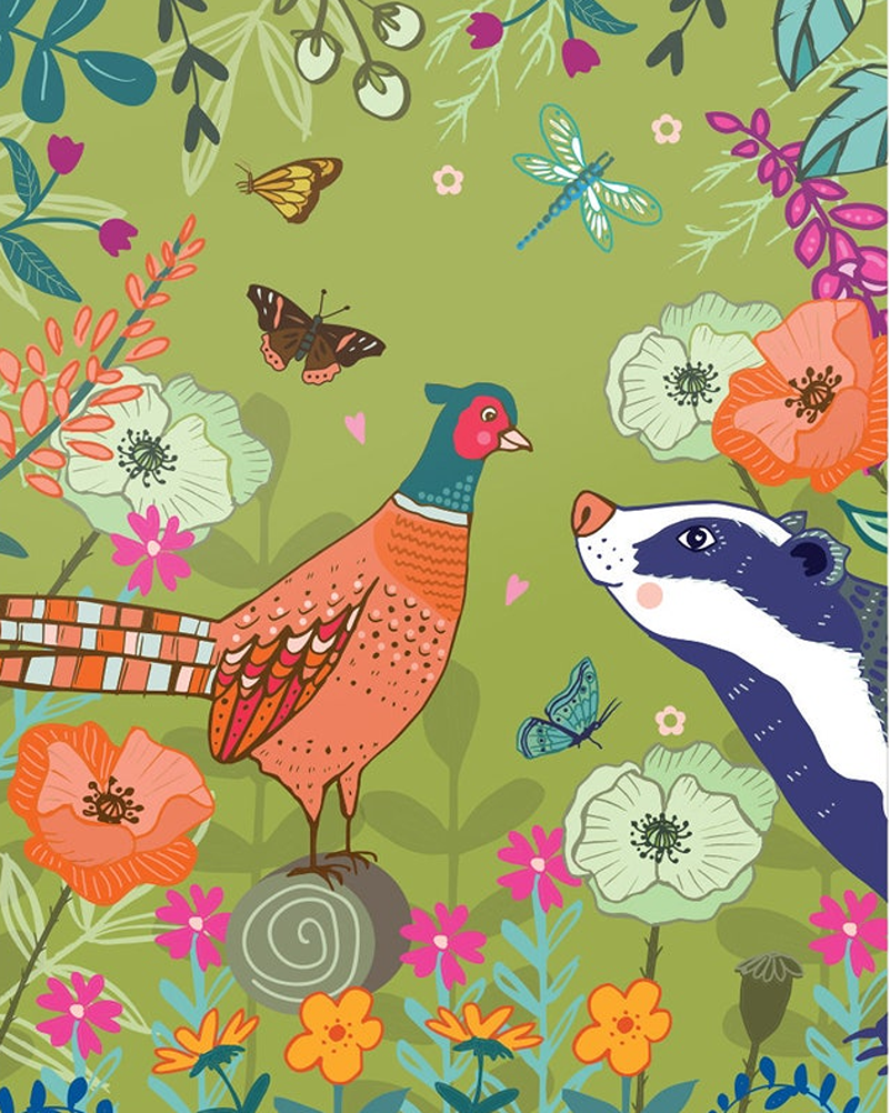 woodland creatures Art by Angie