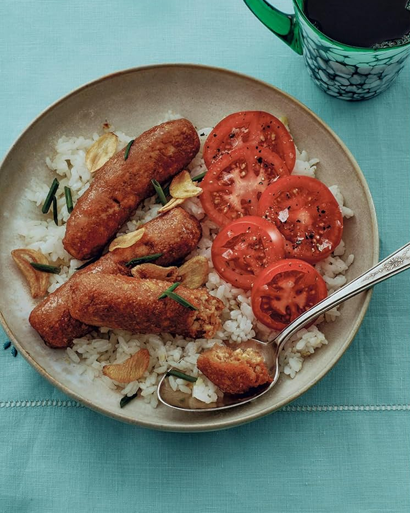 Filipino style tofu sausage