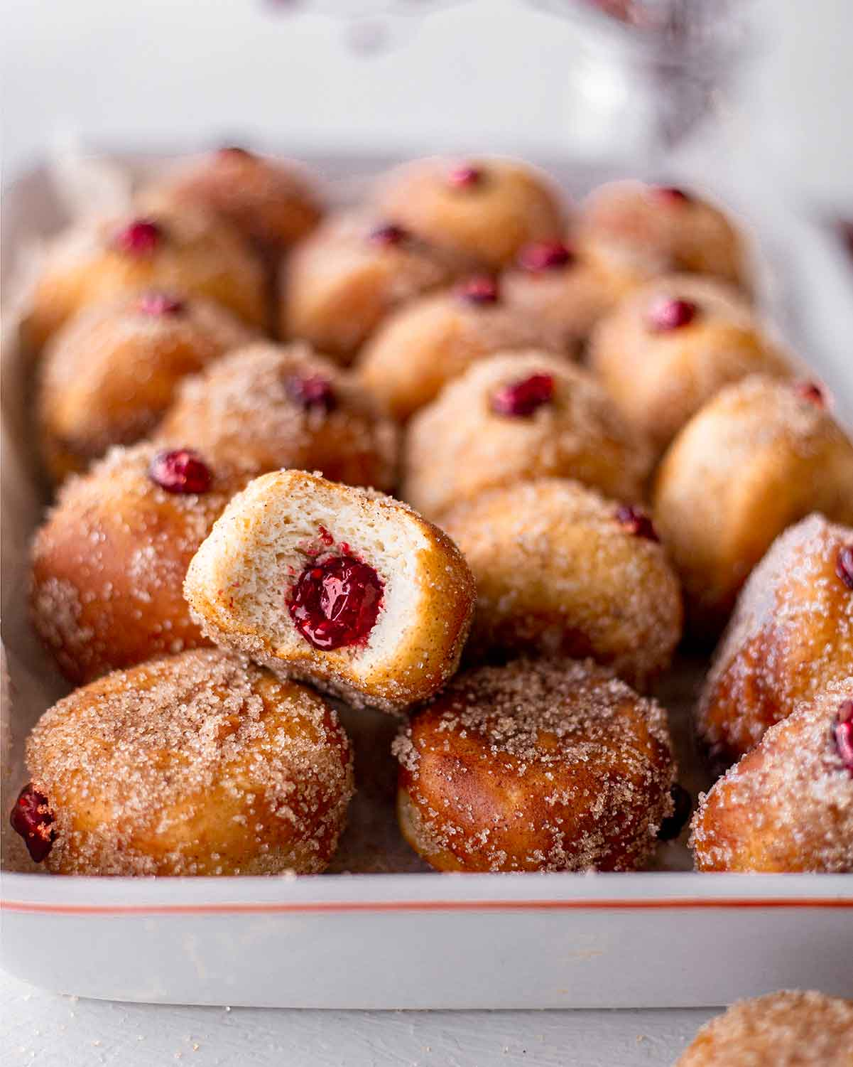 vegan jam doughnuts