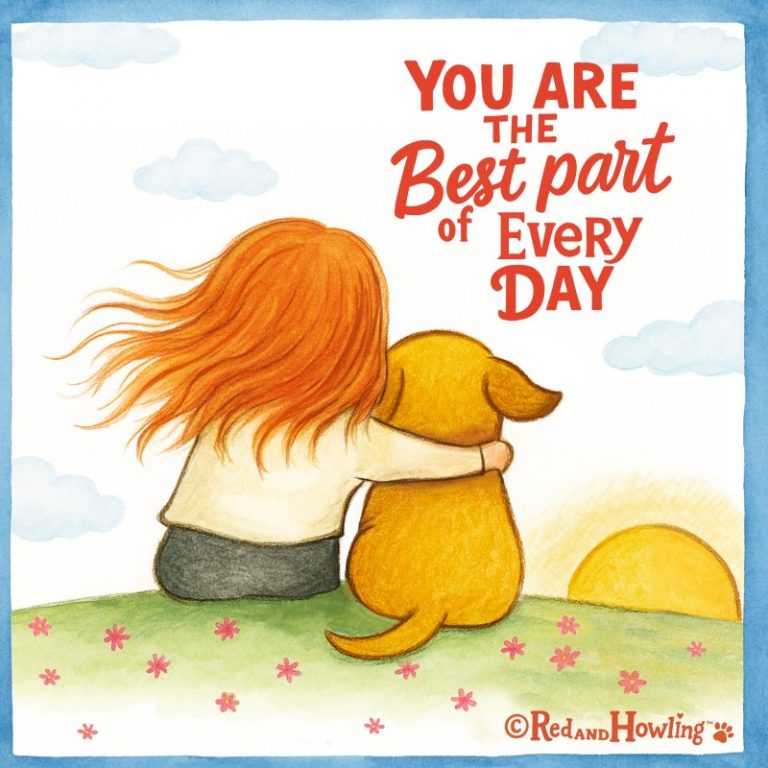 best part of every day Red and Howling