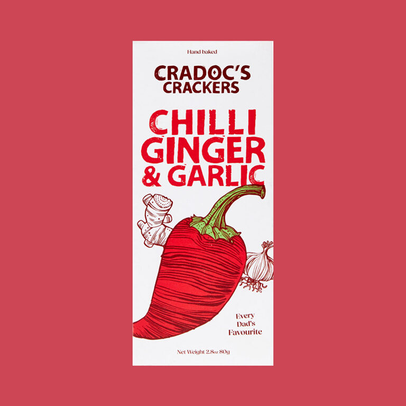 chilli ginger garlic crackers