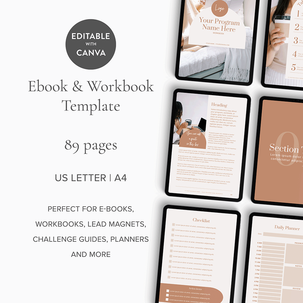 ebook and workbook template