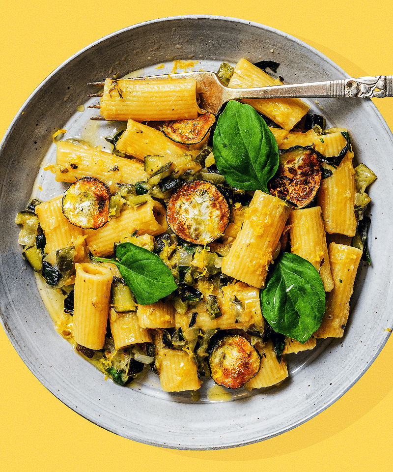 lemon basil courgette pasta sauce