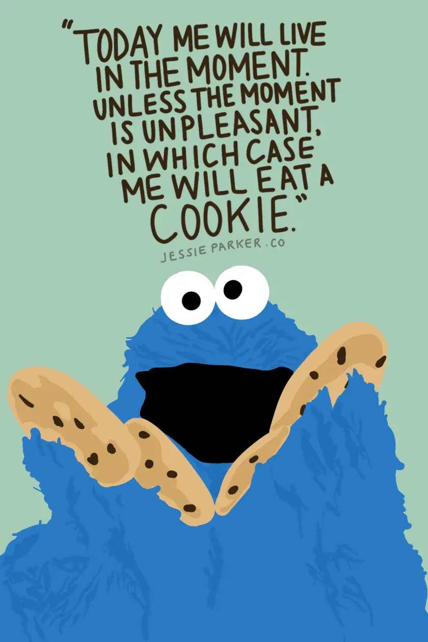 mindfulness cookie monster