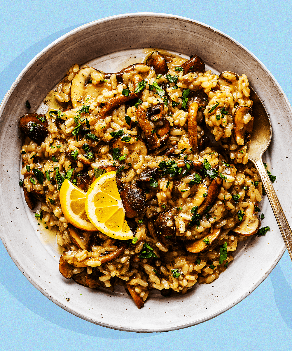 mushroom risotto